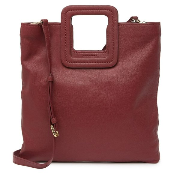 🌺SOLD🌺 TMRW Studio x Anthro | Mahogany Foldover Leather Clutch Crossbody Bag - Picture 2 of 9